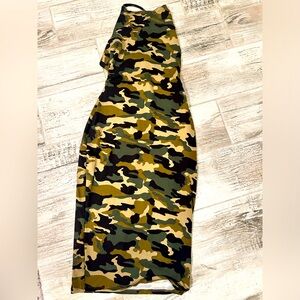 New Army Fatigue Bodycon Dress.